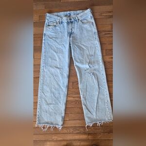 Gap Womens Low Stride Light Wash Jeans 6 R